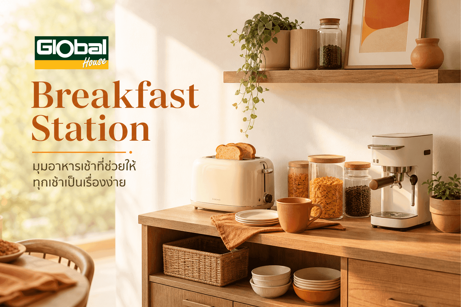 Breakfast Station มุมอาหารเช้าที่ช่วยให้ทุกเช้าเป็นเรื่องง่าย